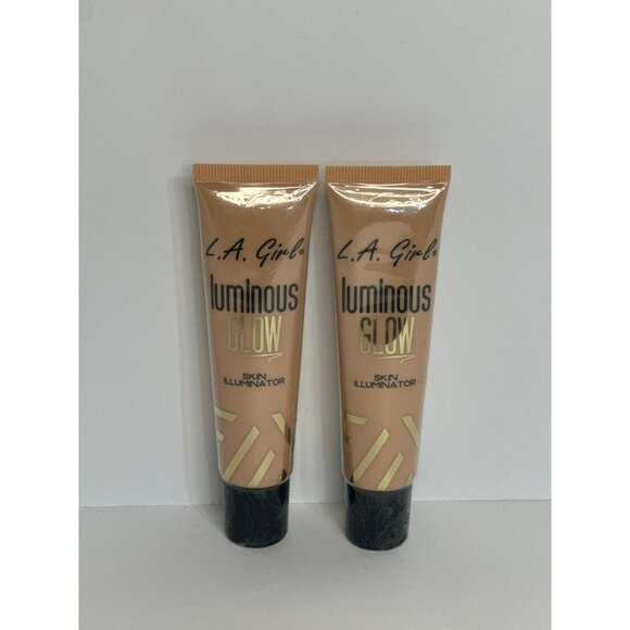 L.A. Girl Luminous Glow Skin Illuminator Afterglow 1 Fl. Oz (30ml) Set of 2 - Picture 2 of 4